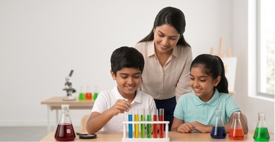 PraKriti Academy smart class and teaching session