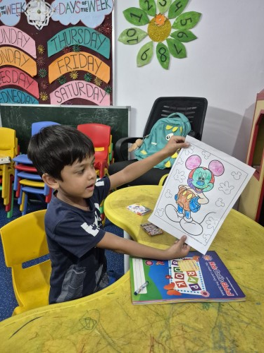Computer class at PraKriti Academy