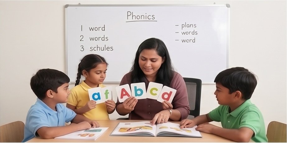 Students learning in a modern coaching institute